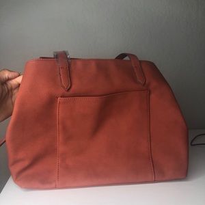 🌻NWOT orange shoulder tote bag
